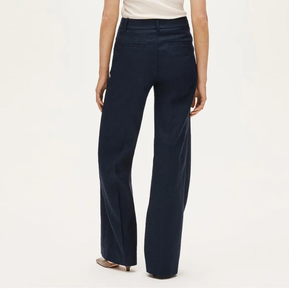 J. Crew Navy Linen Blend Carolina Pants - Picture 2 of 5